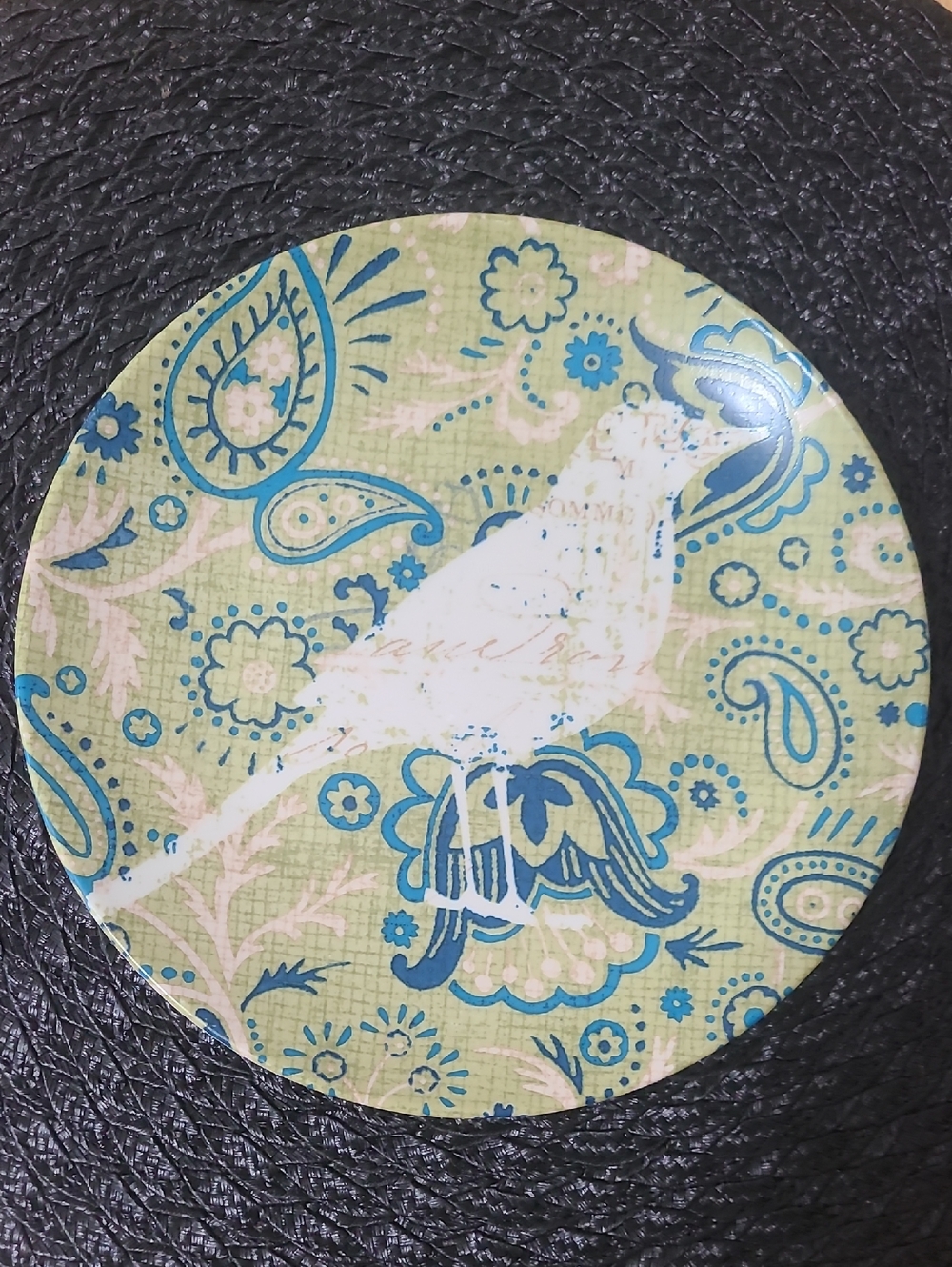 Vintage Pier 1 Imports  Porcelaine 8 In. Dessert Salad Bohemian Plates  Set of 4